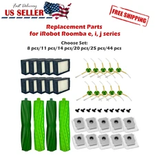 Side Roller Brushes Hepa Filters Dust Bags for iRobot Roomba j7 j7+ j8 j8+ j9