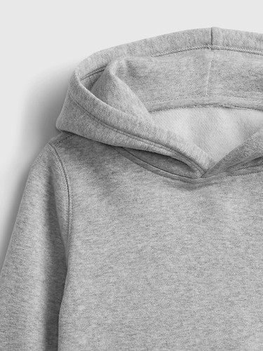 NEW GAP Toddler Boys Classic Gray Heather Fleece Pullover Hoodie Sweatshirt 5T - Picture 3 of 3
