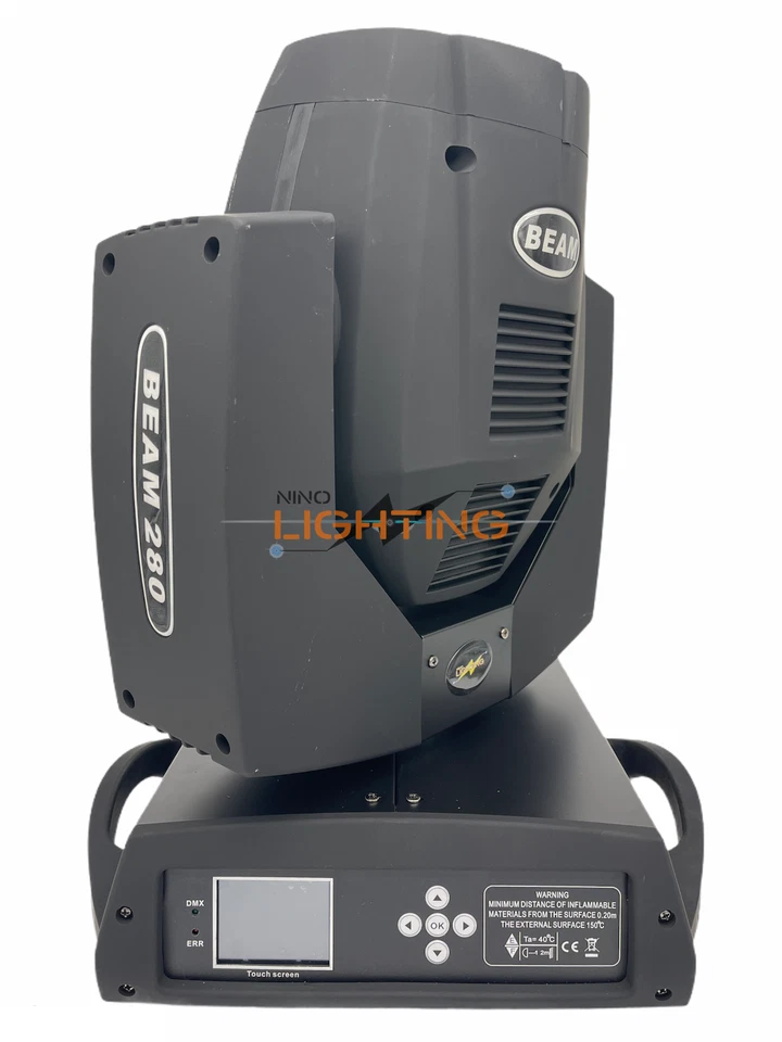 TESTA MOBILE  BEAM 10R 280w Coppia WISDOM MOVING HEAD A FASCIO COPPIA CON CASES - Immagine 2 di 4