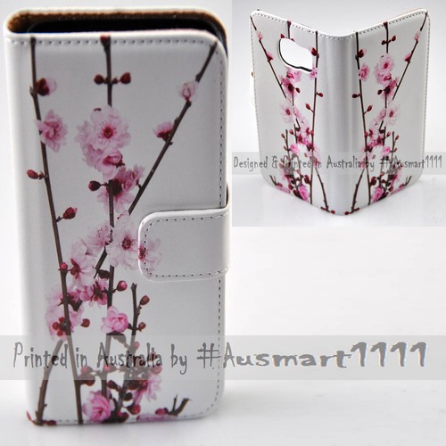 For Google Pixel Series Mobile Phone Cherry Blossom Print Flip Case Phone Cover - Picture 1 of 3