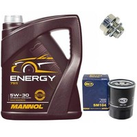 MotoröL Set 5W-30 5 Liter + ÖLfilter + ÖLablassschraube FüR KIA Mitsubishi ASX