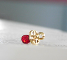 Vintage 10K Yellow Gold Birth Month Pacifier Pendant with or w/o chain, 1.0 g