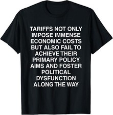 Tariffs Foster Political Dysfunction - Donald Trump Shirt Small, Black