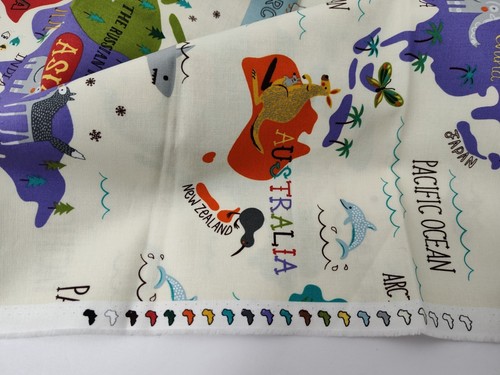 1 Yd Hello World By Abi Hall Moda Fabrics Woven Cotton Fabric - Picture 5 of 6