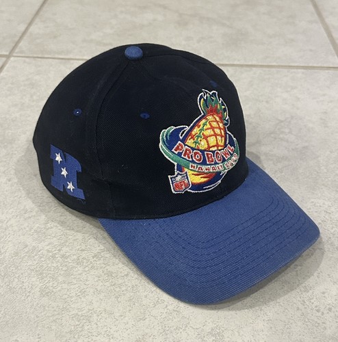 Vintage 1998 NFL Probowl Hawaii Football Blue Snap Cap Hat Officially Licensed - Picture 2 of 6