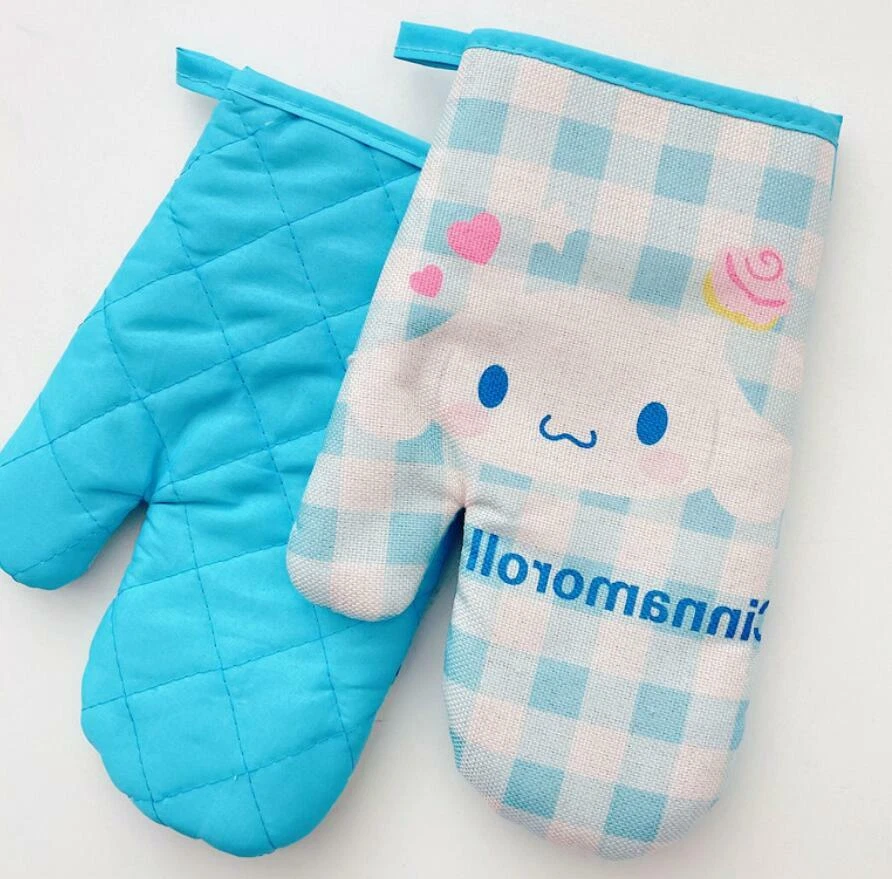 Cute Cinnamoroll Oven Mitts 1 Pair Cooking Gloves for Cooking Baking  Grilling