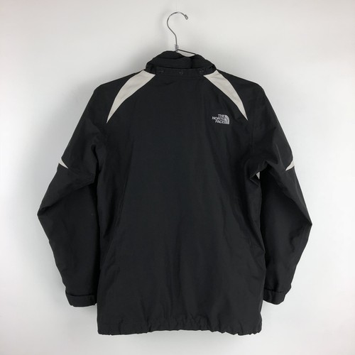 North Face Jacket Girls Large Hyvent Black 14 / 16 Zip Up Coat - Picture 5 of 6