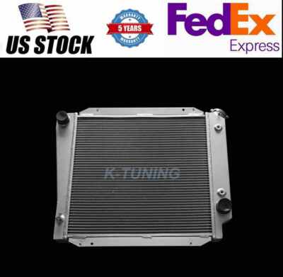 3 ROWS ALUMINUM RADIATOR /& FAN 1966-1977 FORD BRONCO WAGON//ROADSTER 5.0L 302 V8