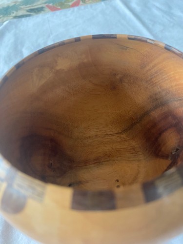 signed turned wood vase Karl Fillip 97 - Picture 9 of 16