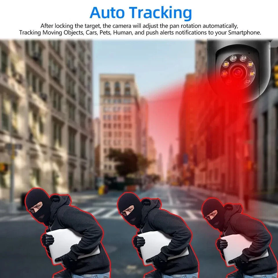 Wireless Security Camera System Outdoor Home 5GHZ Wifi Night Vision Cam 1080P HD - Image 4 of 4