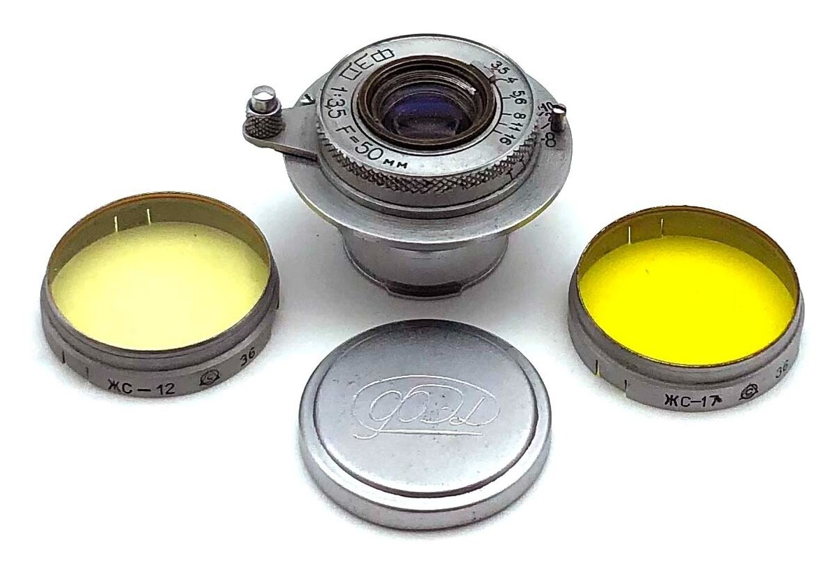 FED 3.5/50mm Vintage collapsible lens FED Zorky Leica M39 L39
