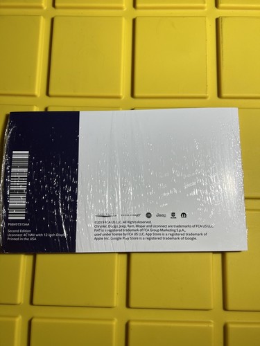 Uconnect 4c Nav With 12 inch display Users manual New sealed - Picture 2 of 6