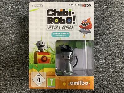 Chibi Robo Reißverschluss Wimpern Amiibo & Spiel Paket Pack 3DS Neu Versiegelt