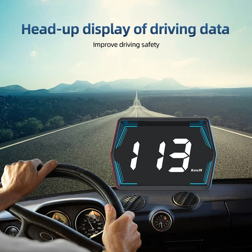 Universal Digital GPS Speedometer Car HUD Head Up Display MPH/KM Overspeed Alarm - Picture 10 of 20
