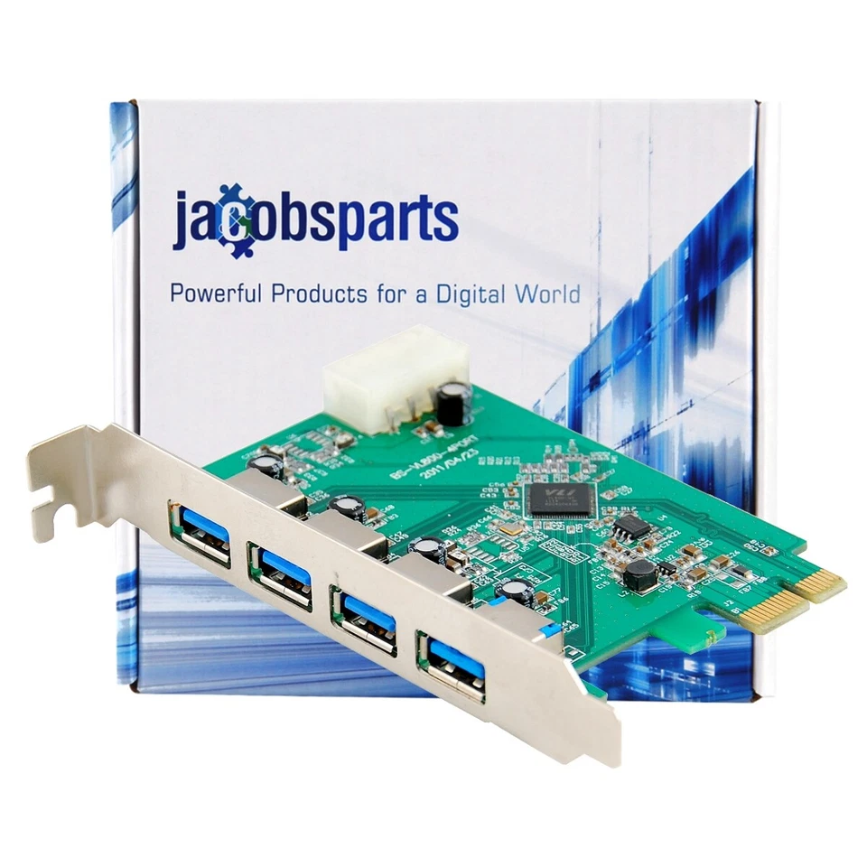 Protronix 4-Port SuperSpeed USB 3.0 PCI-Express Controller Card - Image 2 of 2