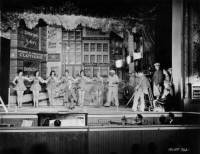 James Cruze directs a vaudeville dance team a scene MGM film - 1928 Old Photo