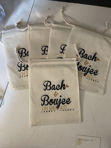 WwongxianB Bachelorette Party Bags 6”W X 8”L Bridal Shower Kit Bags Set Of 5