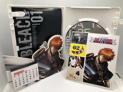 Bleach 01 Episodes 1-4 DVD With Stickers and 2007 Desktop Calendar Anime