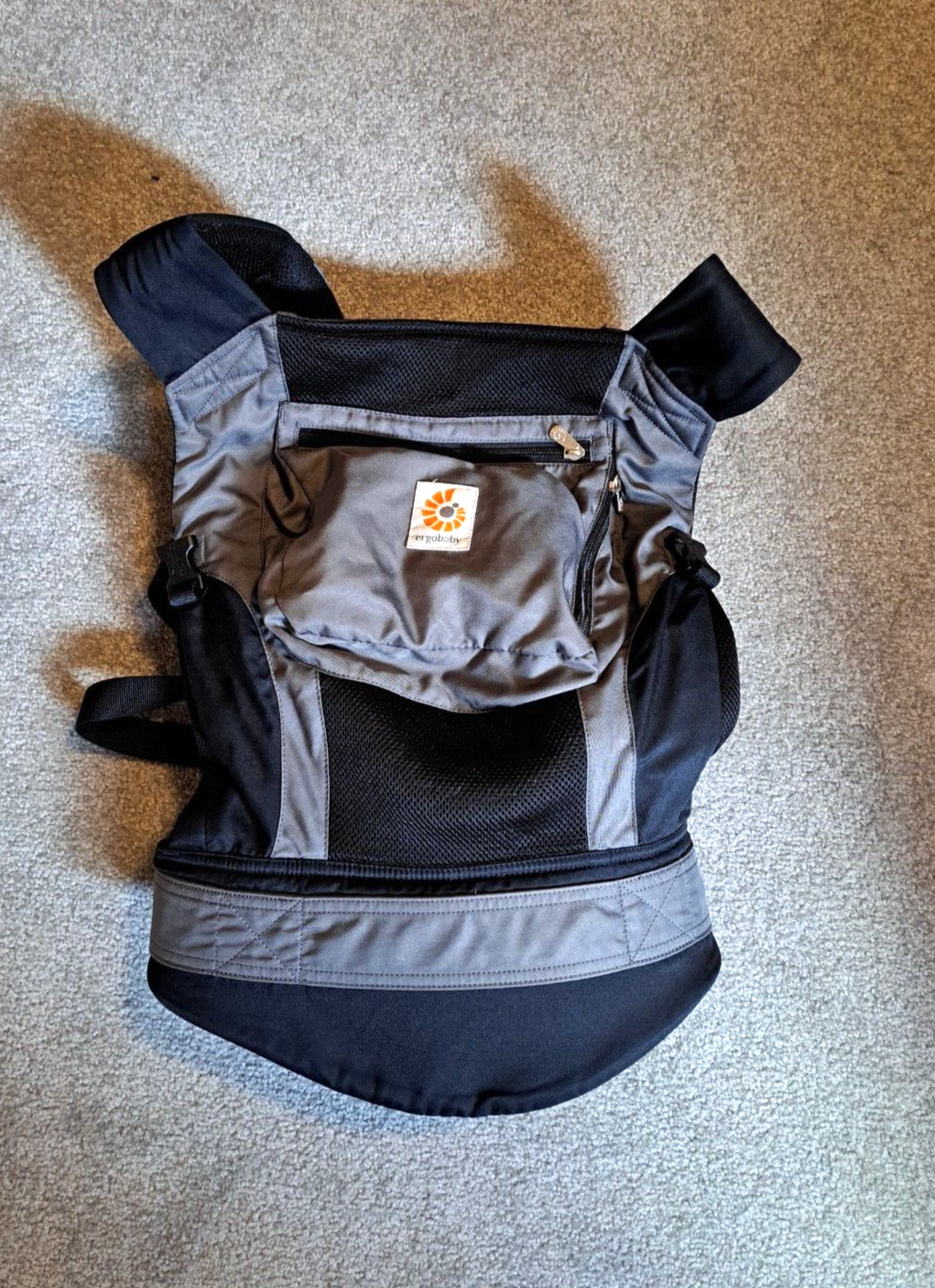 Ergo Baby Performance Baby Carrier Sleeping Hood Charcoal Black-image