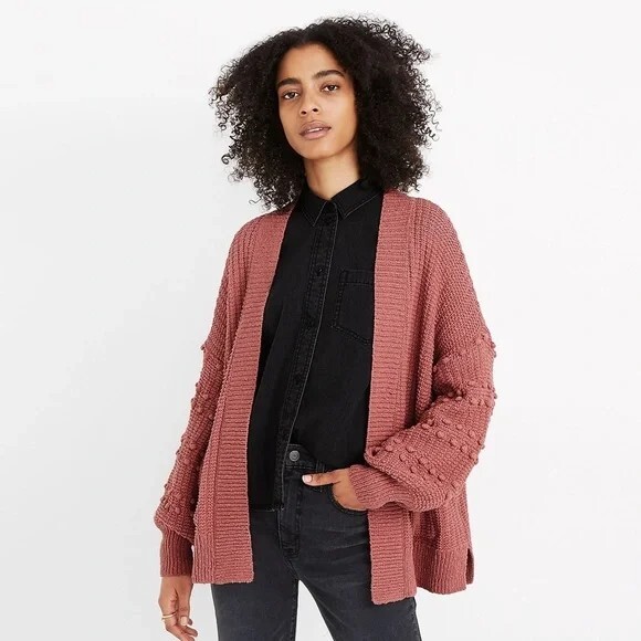 トップス (Rose)Heve bubbly 2way cable cardigan トップス (Rose)Heve bubbly 2way cable cardigan トップス