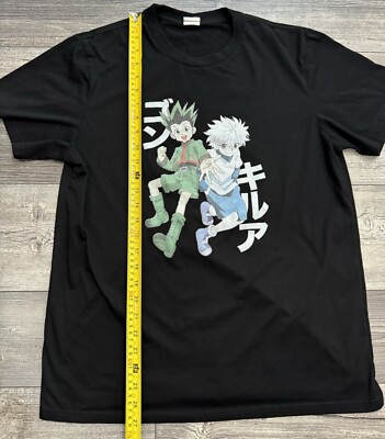 Hunter X Hunter Vintage Shirt Mens Size XL (Large?) Black Anime