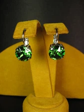 MARIANA JEWELRY EARRINGS SWAROVSKI CRYSTALS ROUND RP Green Gift Christmas