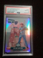 2021 PANINI DIAMOND KINGS DYLAN CARLSON DOWNTOWN ROOKIE PSA 10 * RC