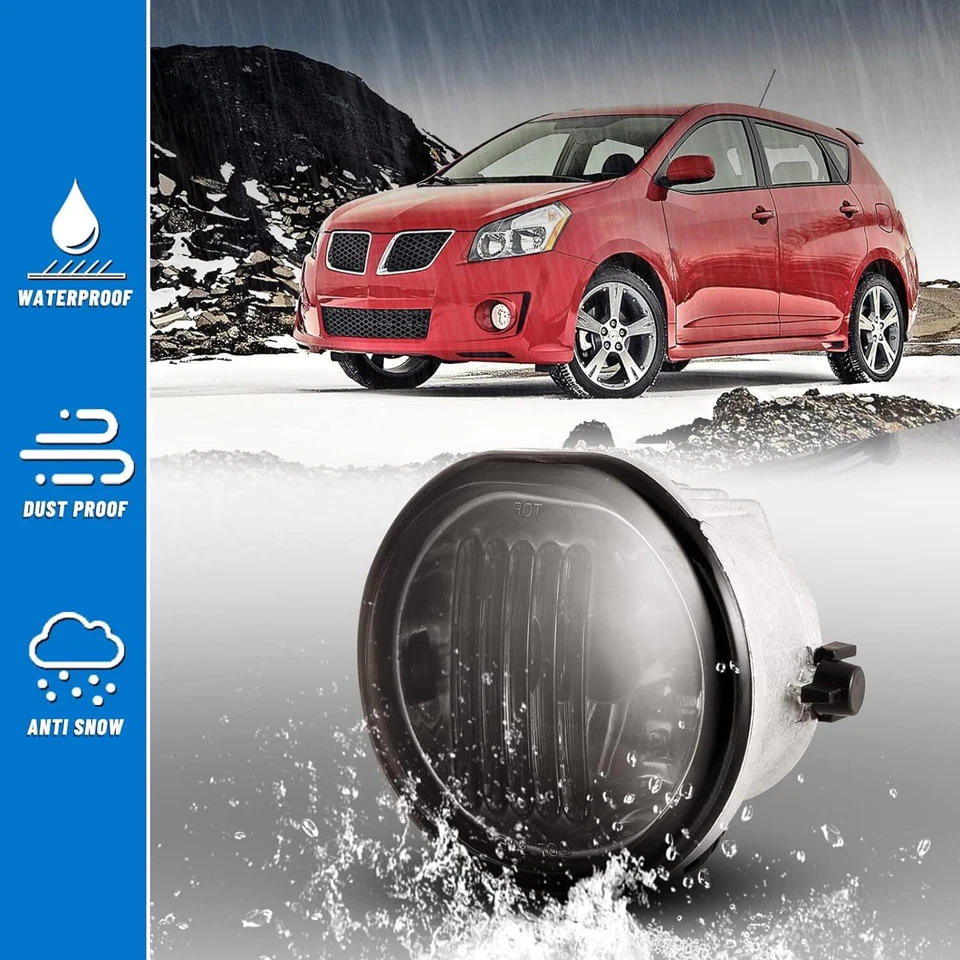 2x luces antiniebla ahumadas para Toyota Matrix Pontiac Vibe 2003-2008 luces de parachoques delanteras Foto 4 de 4