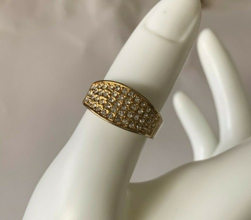 Elegant Vince Camuto Gold Tone Band , Size 7 - Picture 2 of 10