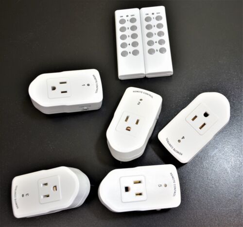 Interruptor de toma de control remoto inalámbrico BN-LINK, 5 enchufes remotos + 2 controles remotos - Imagen 7 de 7