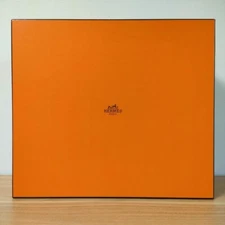HERMES Birkin 30 empty gift box ribbon 100% Authentic(34.5 x 39.5 x 16.5 )