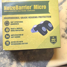 NoiseBarrier Micro High-Definition Electronic Earplugs w/ OTTO Case