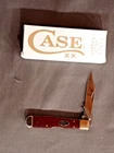 Case XX Dark Red Burlap Micarta Cheetah Cub 1011 1/2 SS  NEW