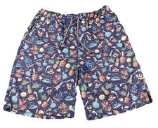 Peter Millar Men  s Seaside Ship Faced Swim Trunks Size Medium Skulls Rum