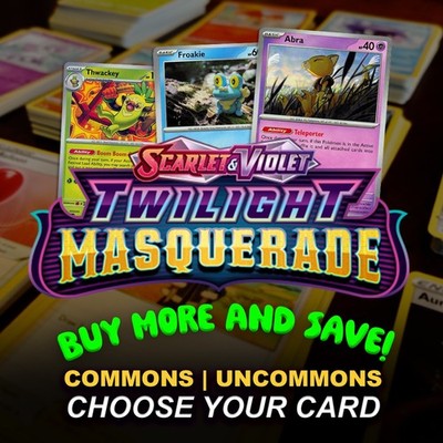 Pokemon Twilight Masquerade Base Common/Uncommon Singles | CHOOSE YOUR CARD