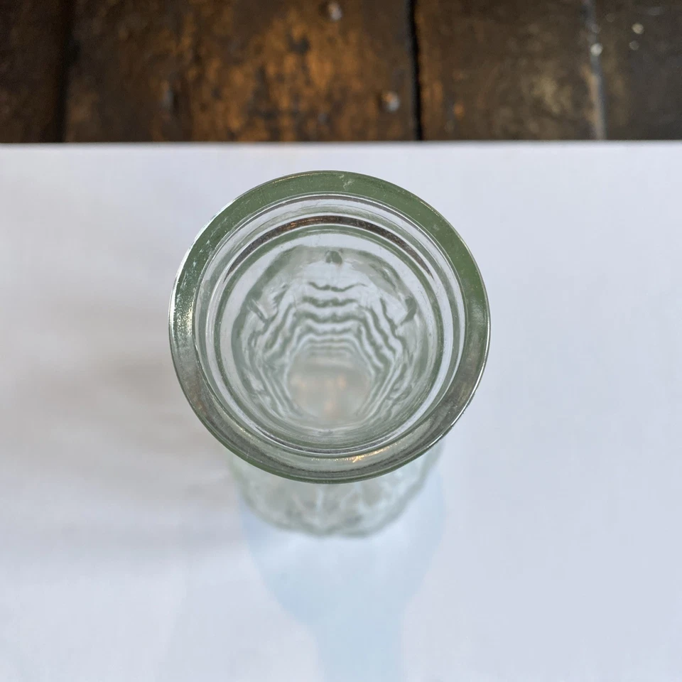 Ваза из прозрачного стекла FTD высотой 9 дюймов - ваза с дизайном из лозы - от 1978 г. - ваза FTD - Изображение 3 из 4