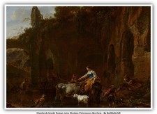 Shepherds beside Roman ruins Nicolaes Pieterszoon Berchem