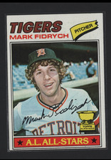 1977 Topps RC #265 Mark Fidrych Rookie Card Tigers. rookie card picture
