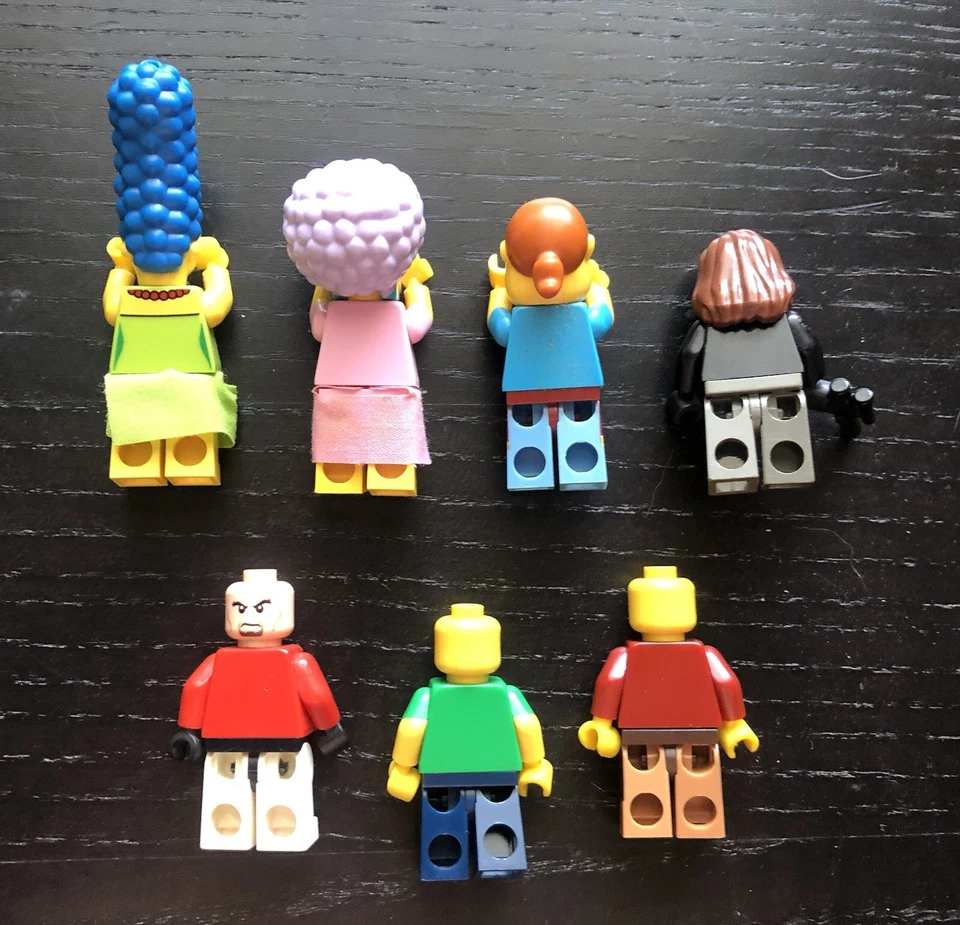 Lego The Simpsons Minifigure 7 Lot + Character Figures - Image 2 of 2