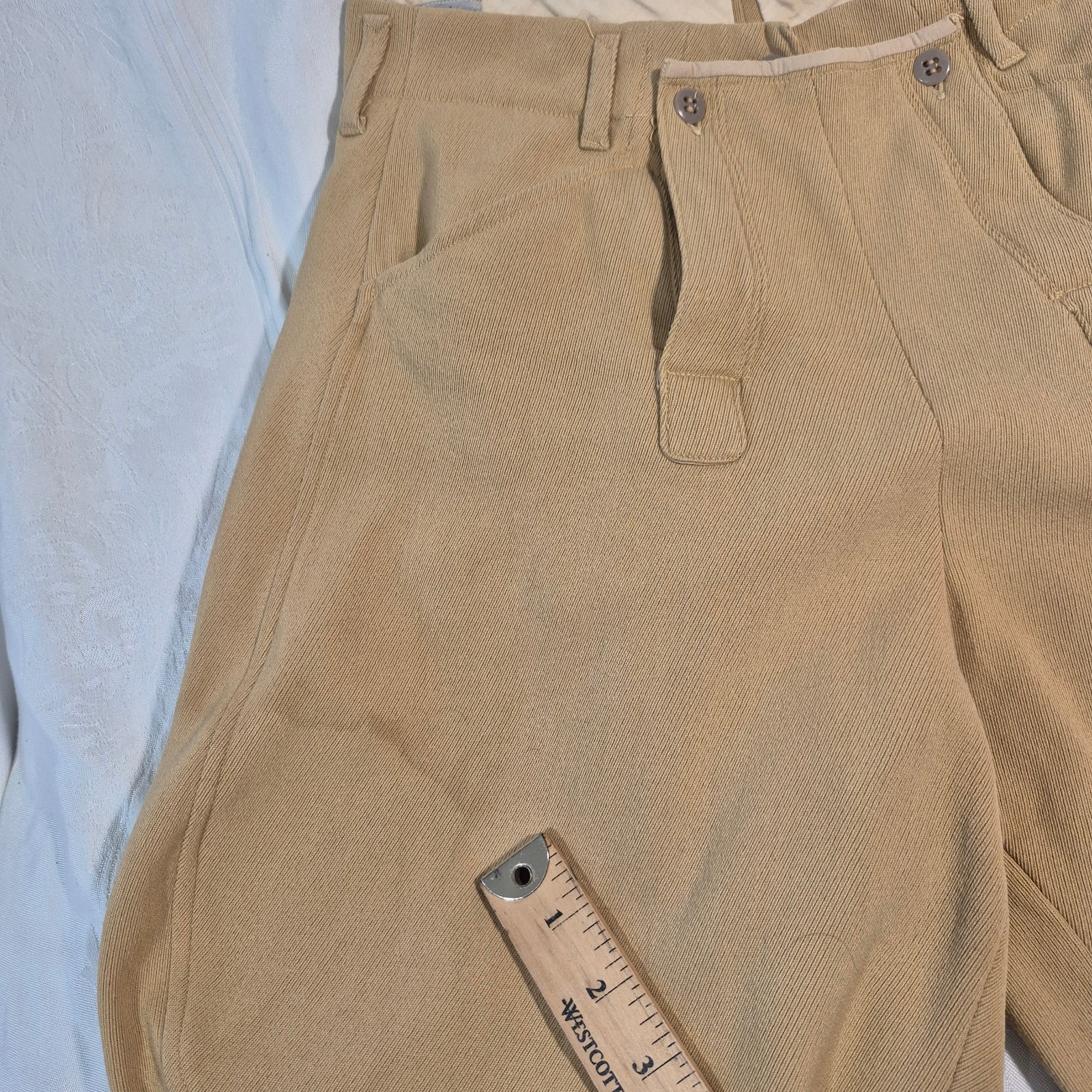 THE TAILORED SPORTSMAN EQUESTRIAN ENGLISHRIDING PANTS 26x22 (STAINED)