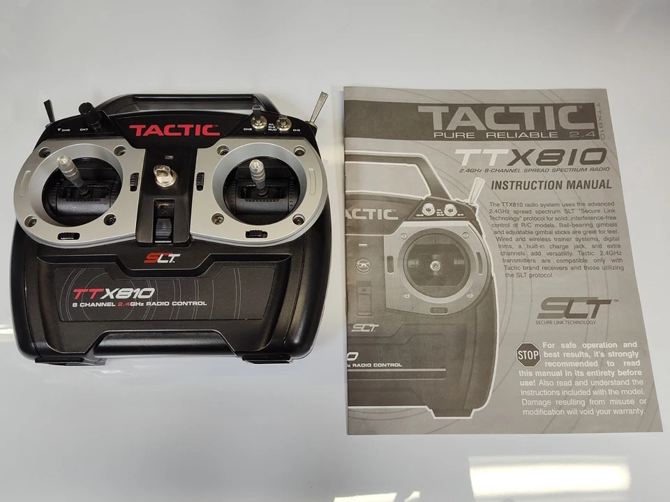 Tactic SLT TTX810 8 canales 2,4 GHz radio control auricular R/C - funciona muy bien Foto 2 de 4