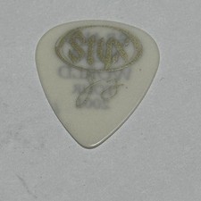 STYX JAMES YOUNG SIGNATURE GUITAR PICK 2001 BRAVE NEW WORLD TOUR STAGE BAND J.Y