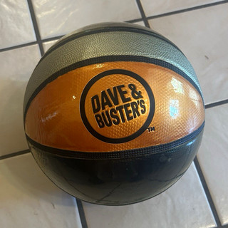 Dave & Buster's Basketball Ball Orange/Blue/Gray