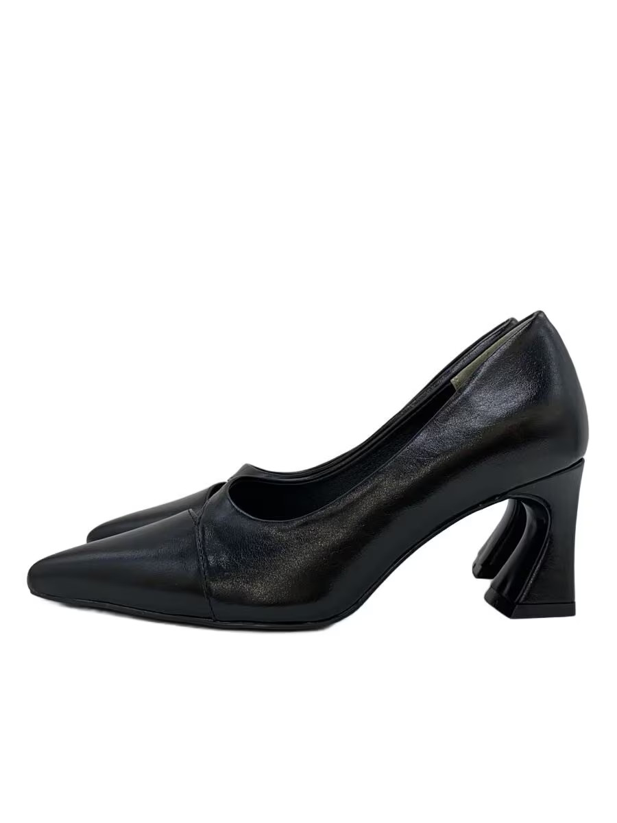 AMERI SLIT POINTED TOE PUMPS S BLK - image 1