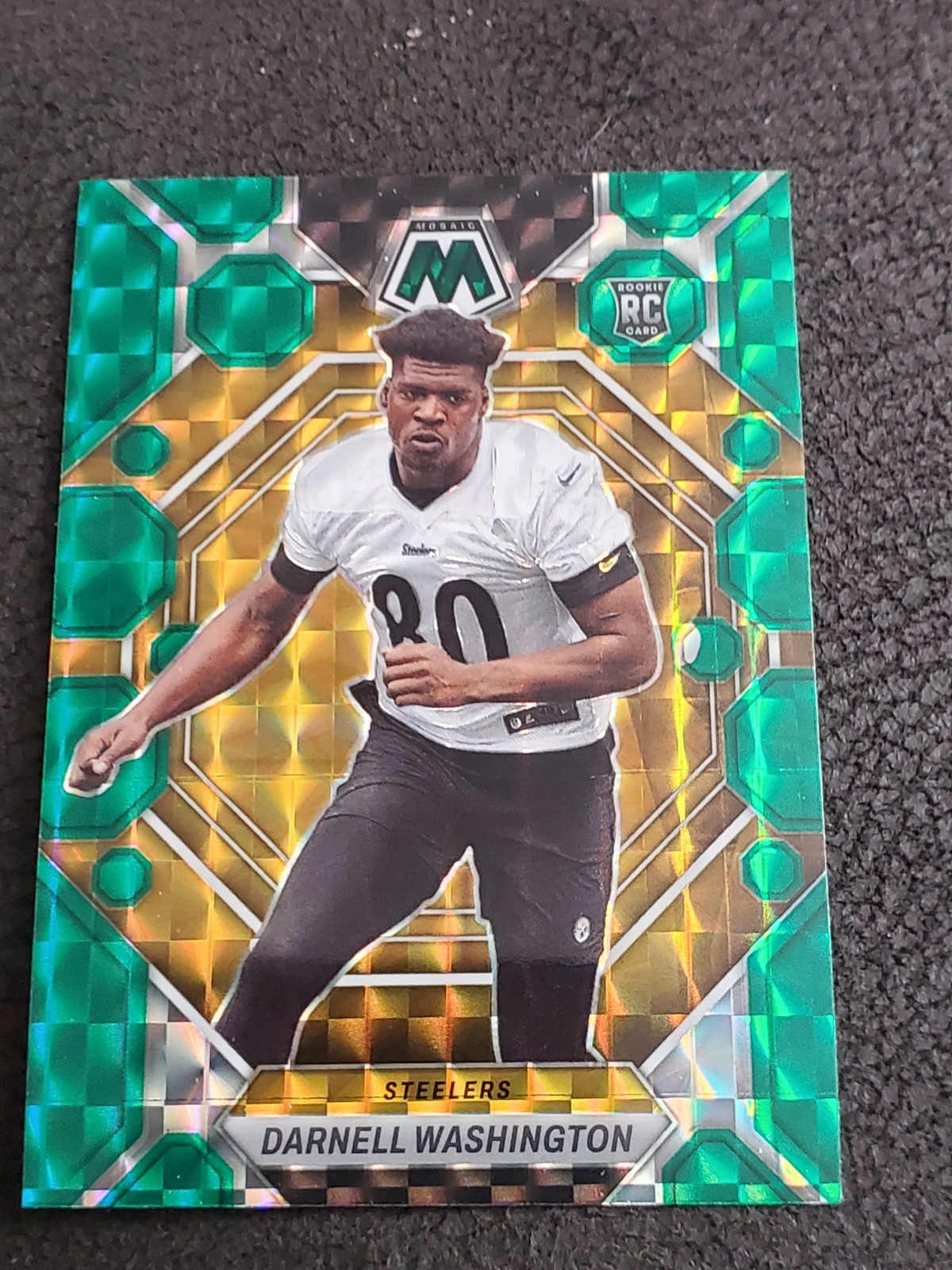 Darnell Washington 2023 Panini Mosaic #306 RC Green Mosaic Pittsburgh Steelers