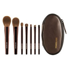 New Hourglass Makeup Brush Makeup Powder Foundation Concealer Leather Bag USA