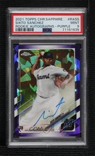 2021 Chrome Sapphire Edition Rookie Purple /10 Sixto Sanchez PSA 9 MINT Auto RC