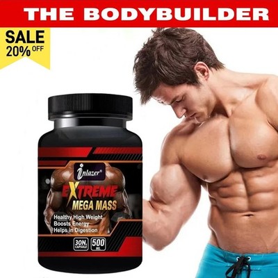 #1 Strongest Muscle Building Supplement Workout Pills 30 Capsules MUSCLE GROWTH