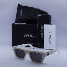 Off-White OERI145 OREGON 0107 White/Dark Grey 52-20-145 Sunglasses New Authentic