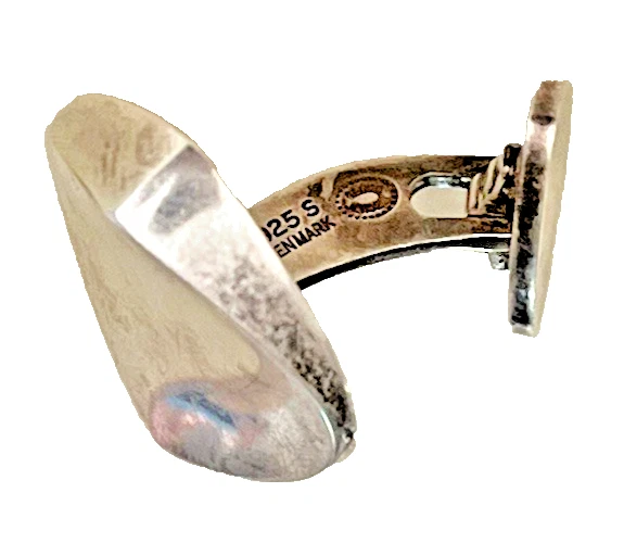 Gemelos Mid-Century Georg Jensen de plata de ley 925 Nanna Ditzel #110 sin mono Foto 3 de 4